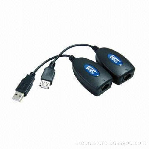 USB Extenders, Over Cat5/5e/6 Cable Up to 60m, Built-in USB Hub, Easy to Operating